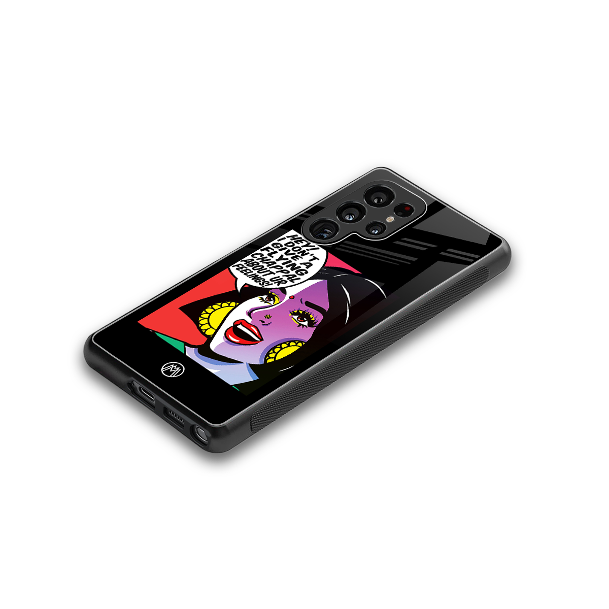 don't give a flying chappal back phone cover | glass case for samsung galaxy s25 ultra