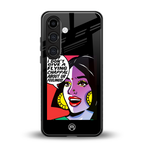 don't give a flying chappal back phone cover | glass case for samsung galaxy s24 fe