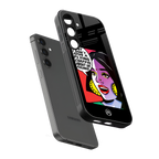 don't give a flying chappal back phone cover | glass case for samsung galaxy s24 fe