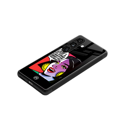 don't give a flying chappal back phone cover | glass case for samsung galaxy s24 fe