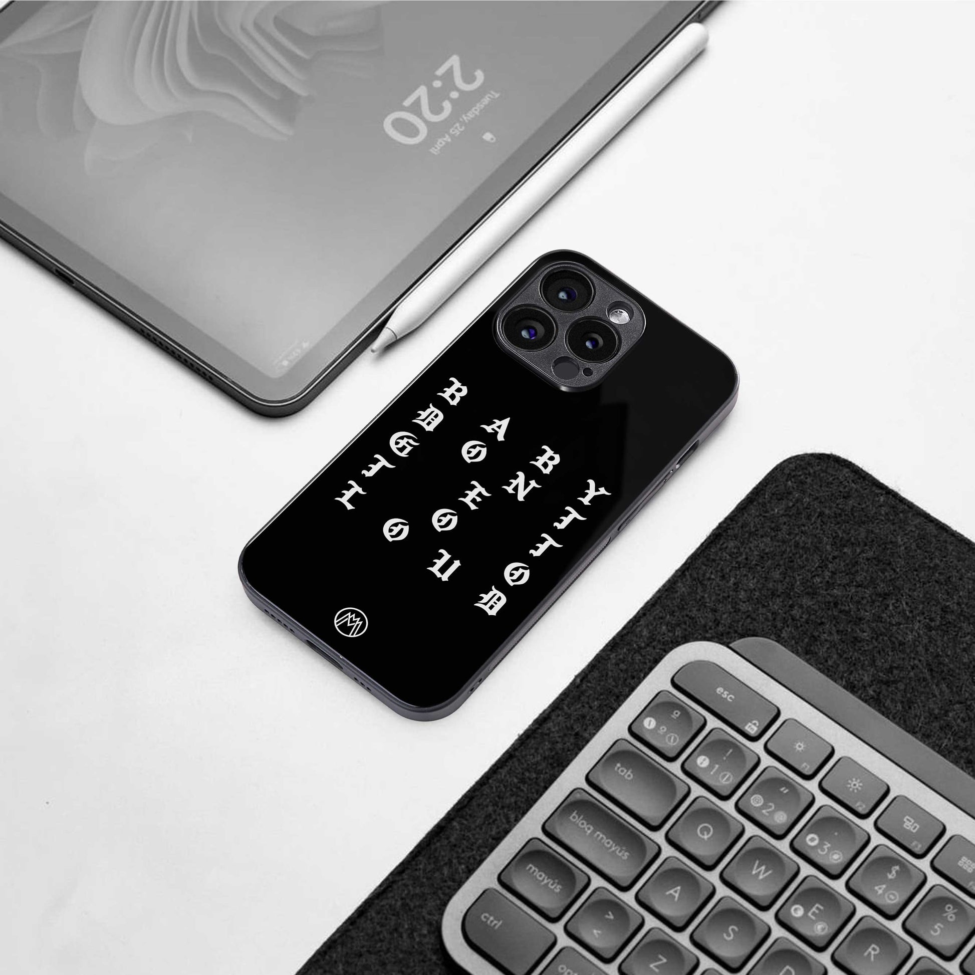 don't get too loud back phone cover | glass case for iphone 13 pro max