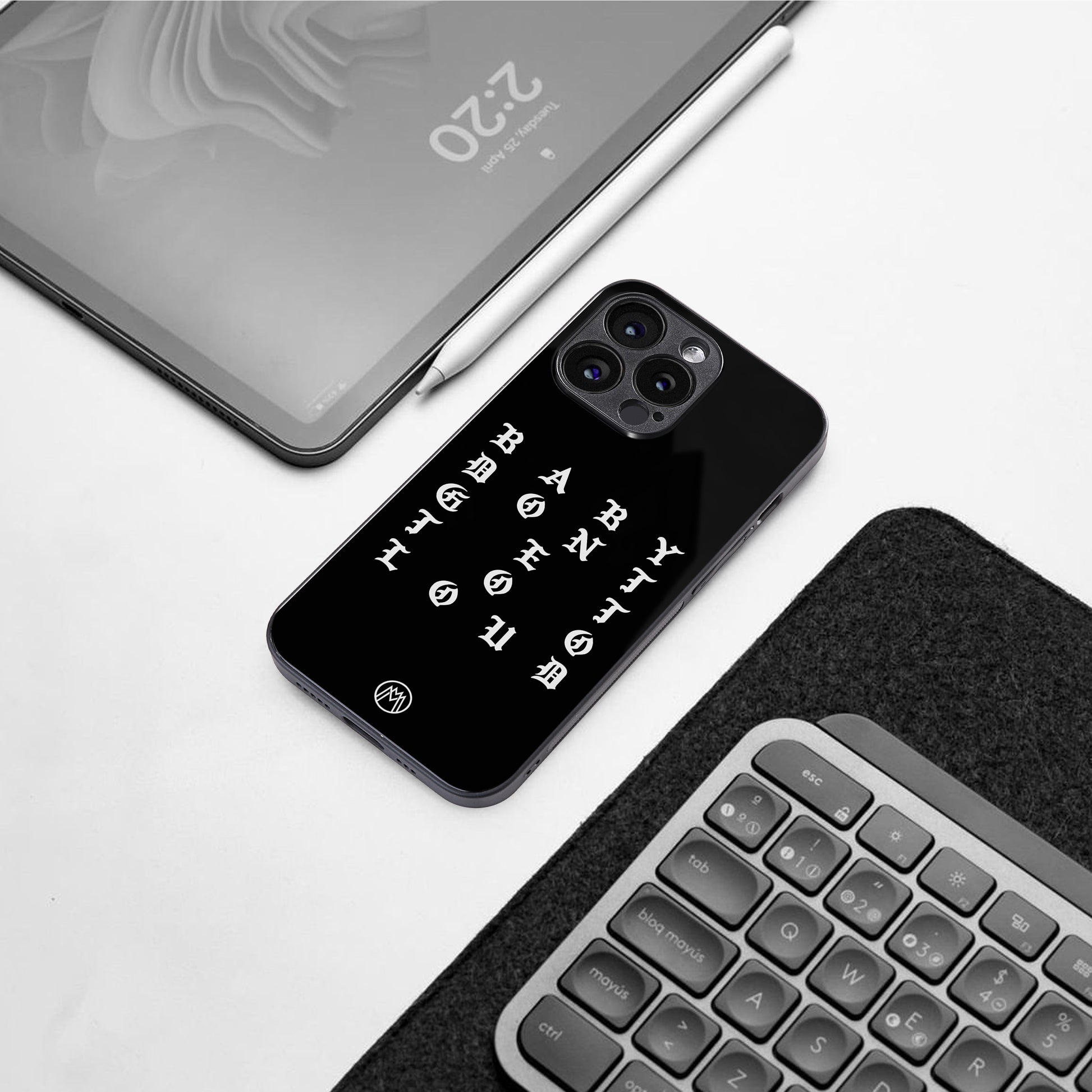don't get too loud back phone cover | glass case for iphone 16 pro max