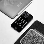 don't get too loud back phone cover | glass case for iphone 14 pro max