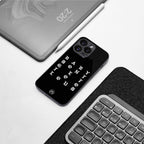 don't get too loud back phone cover | glass case for iphone 15 pro