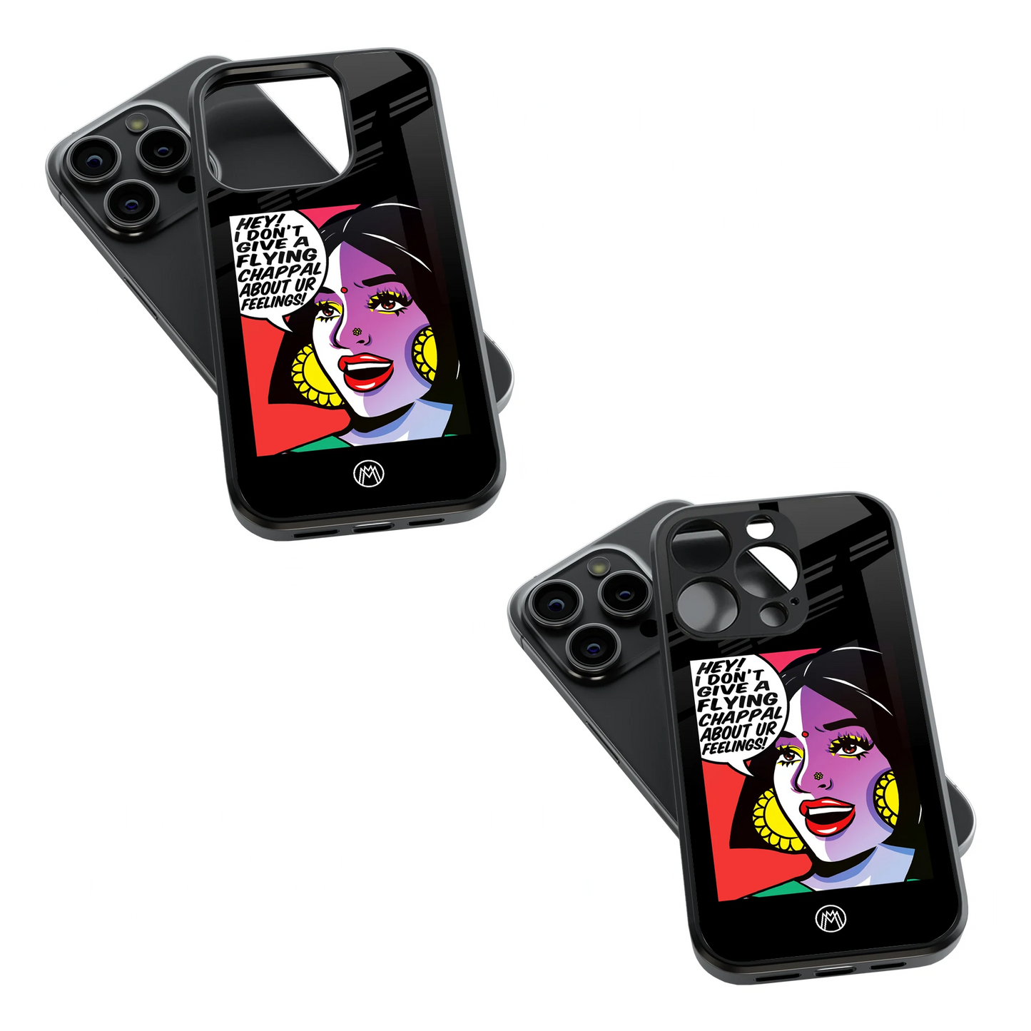 Trendy Glass Back Mobile Case for iPhone, Samsung, Redmi, OnePlus, Google Pixel, Motorola