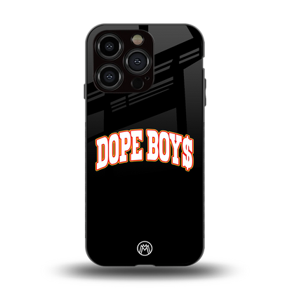 dope boys back phone cover | glass case for iphone 15 pro