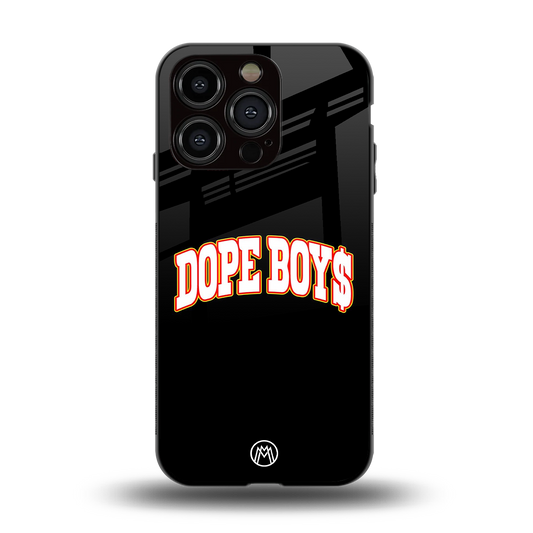 dope boys back phone cover | glass case for iphone 15 pro