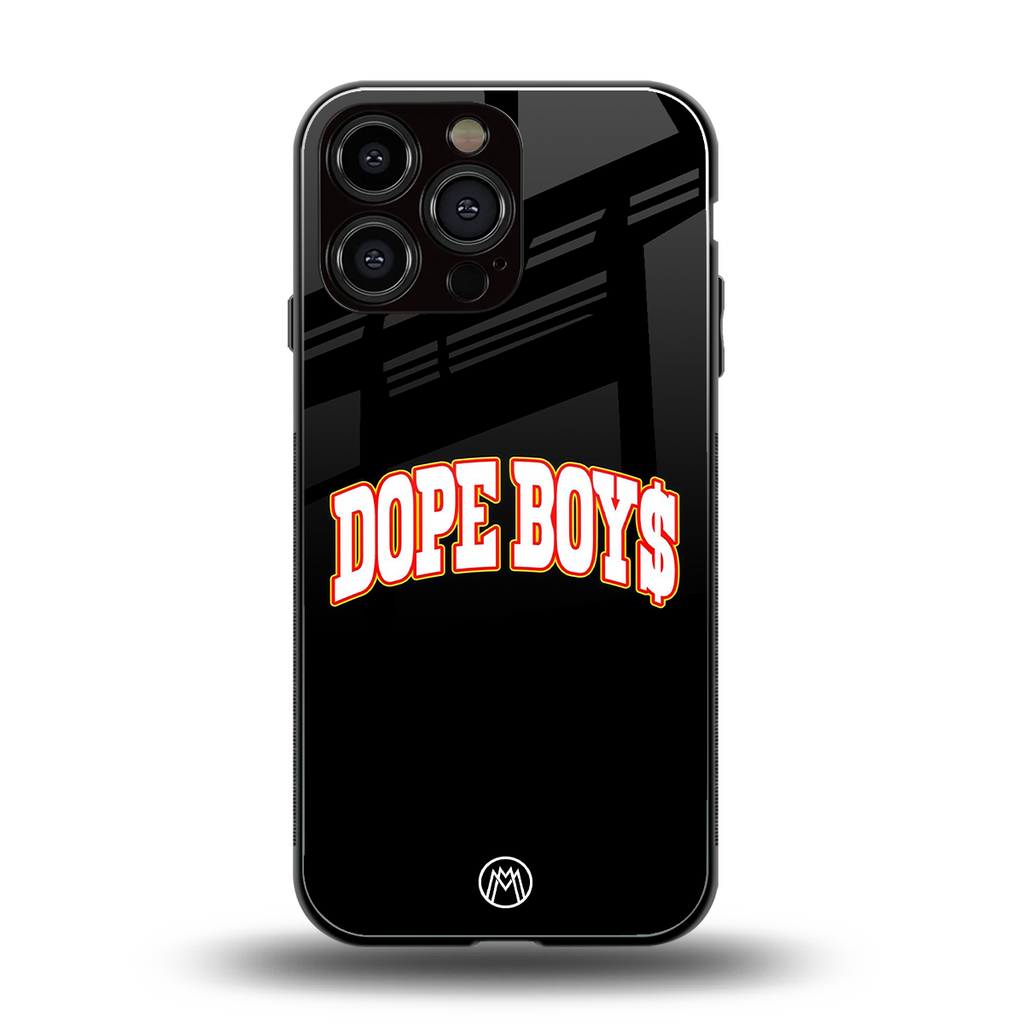 dope boys back phone cover | glass case for iphone 16 pro max