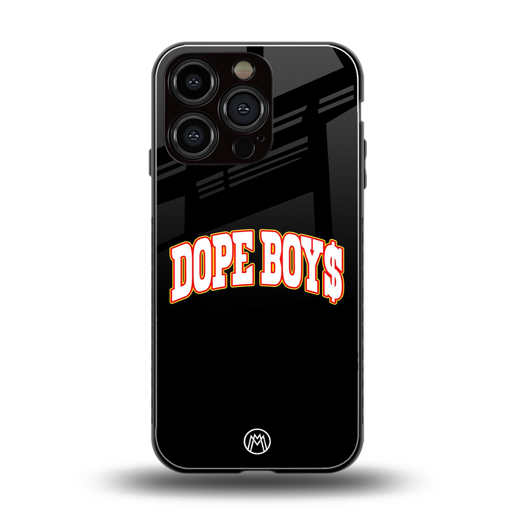 dope boys back phone cover | glass case for iphone 16 pro