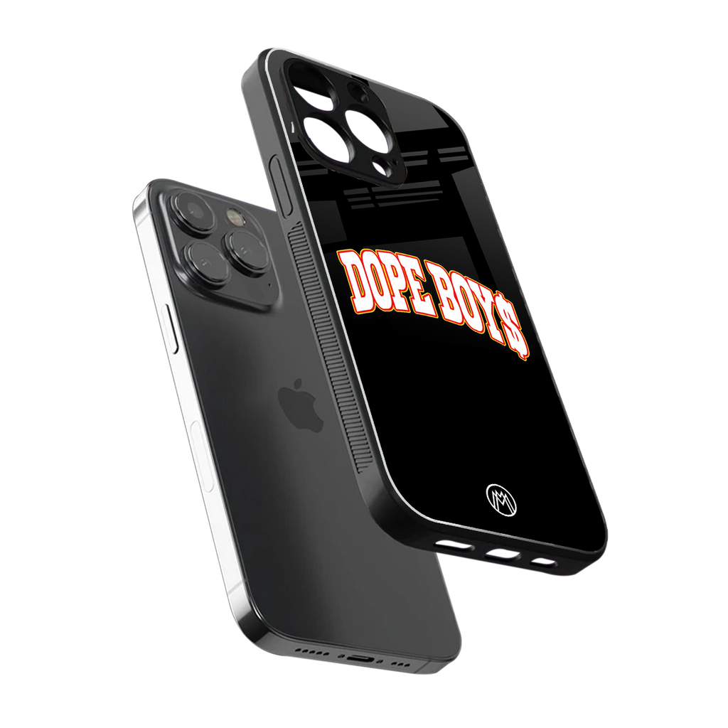 dope boys back phone cover | glass case for iphone 16 pro