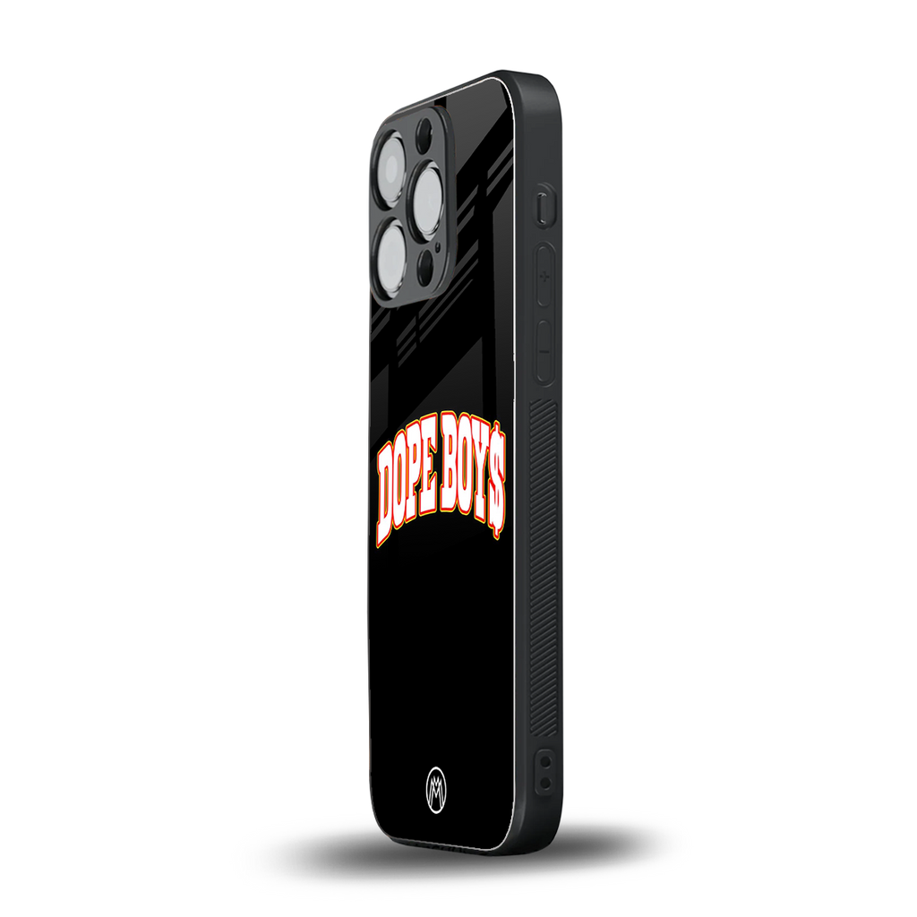 dope boys back phone cover | glass case for iphone 16 pro