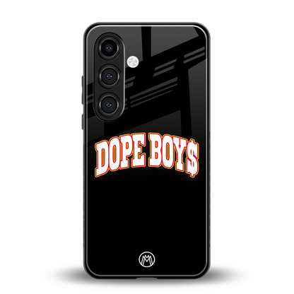 dope boys back phone cover | glass case for samsung galaxy s24 fe