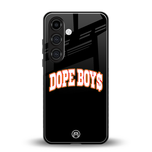 dope boys back phone cover | glass case for samsung galaxy s24 fe