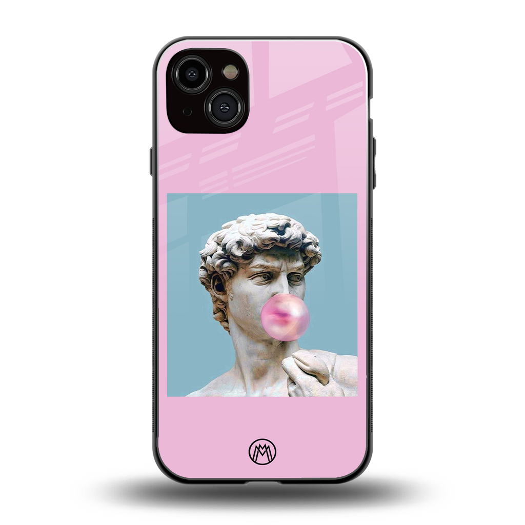 dope david michelangelo back phone cover | glass case for iphone 15 plus