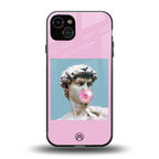 dope david michelangelo back phone cover | glass case for iphone 15 plus
