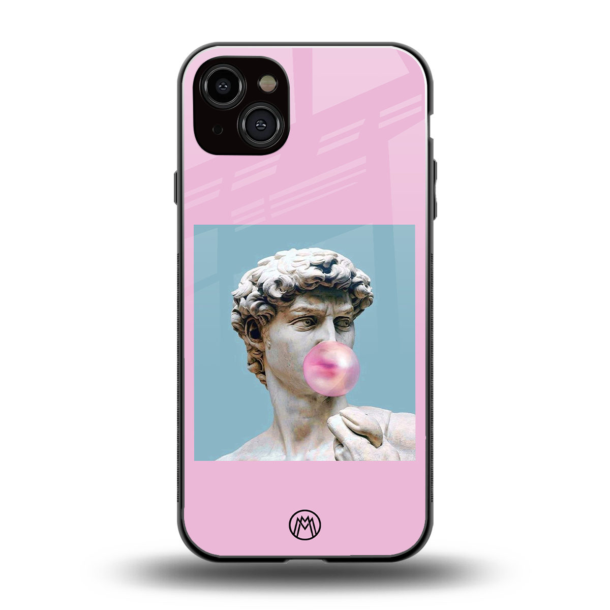 dope david michelangelo back phone cover | glass case for iphone 15 plus