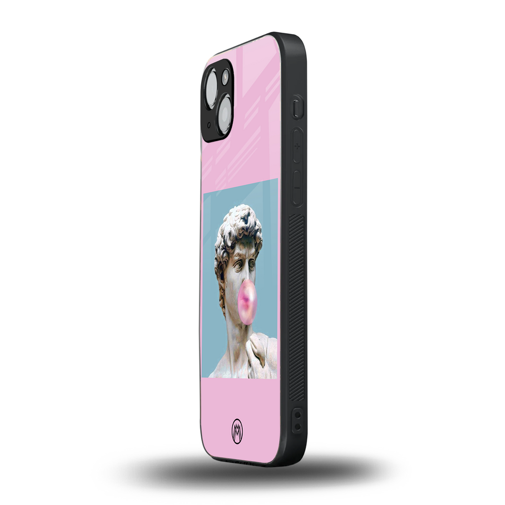 dope david michelangelo back phone cover | glass case for iphone 15 plus