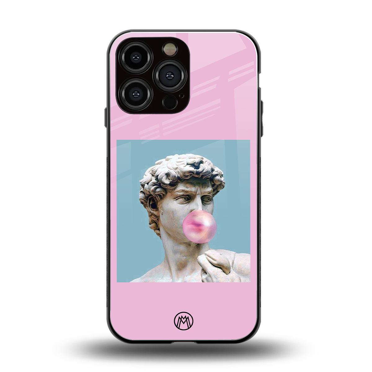 dope david michelangelo back phone cover | glass case for iphone 15 pro max