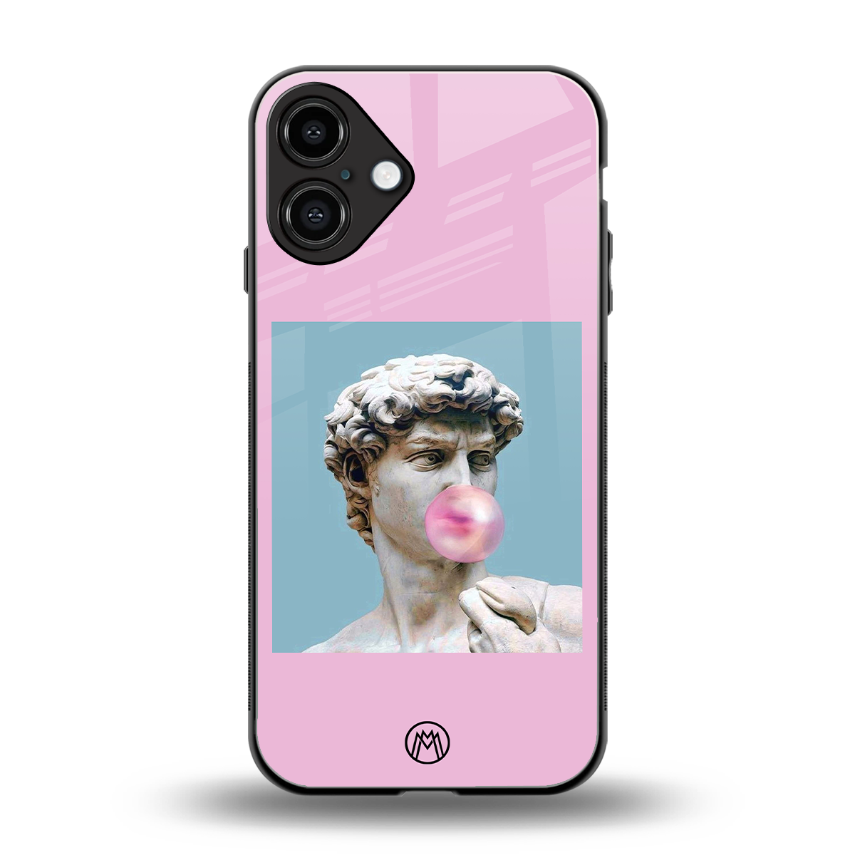 dope david michelangelo back phone cover | glass case for iphone 16 plus