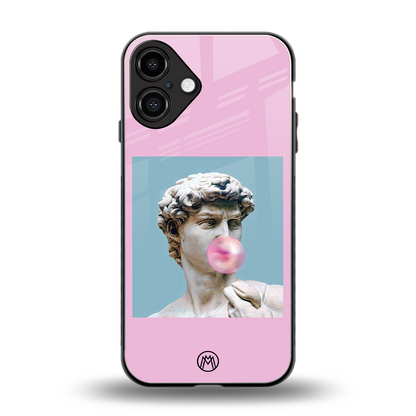 dope david michelangelo back phone cover | glass case for iphone 16 plus