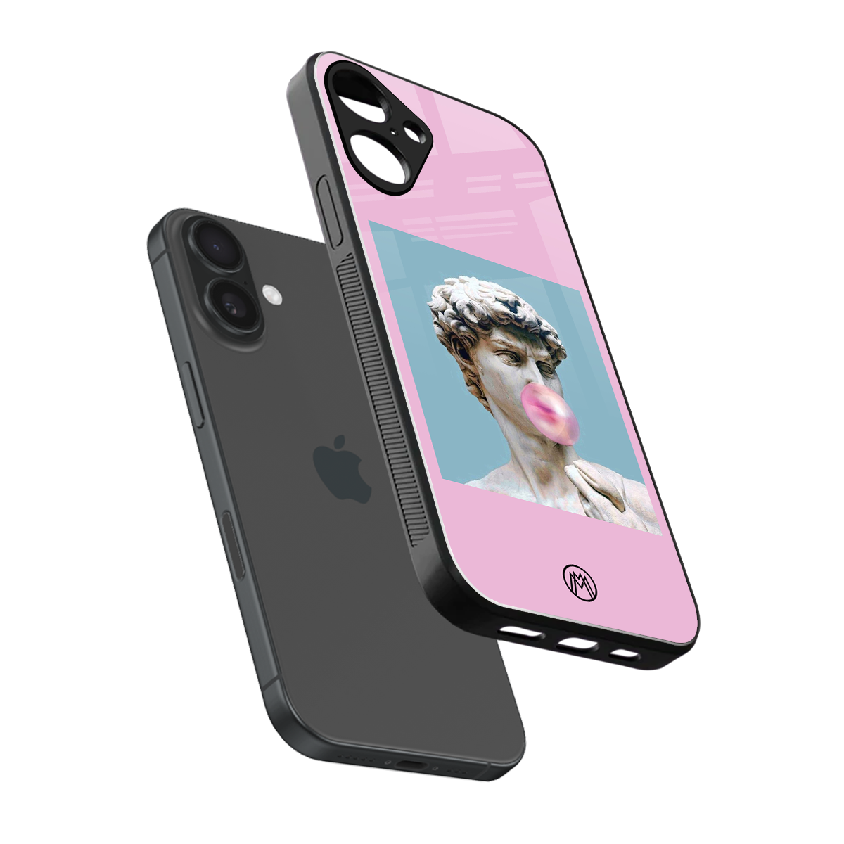 dope david michelangelo back phone cover | glass case for iphone 16 plus