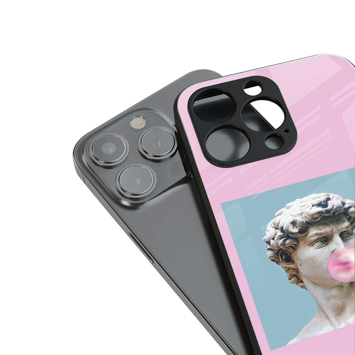 dope david michelangelo back phone cover | glass case for iphone 16 plus