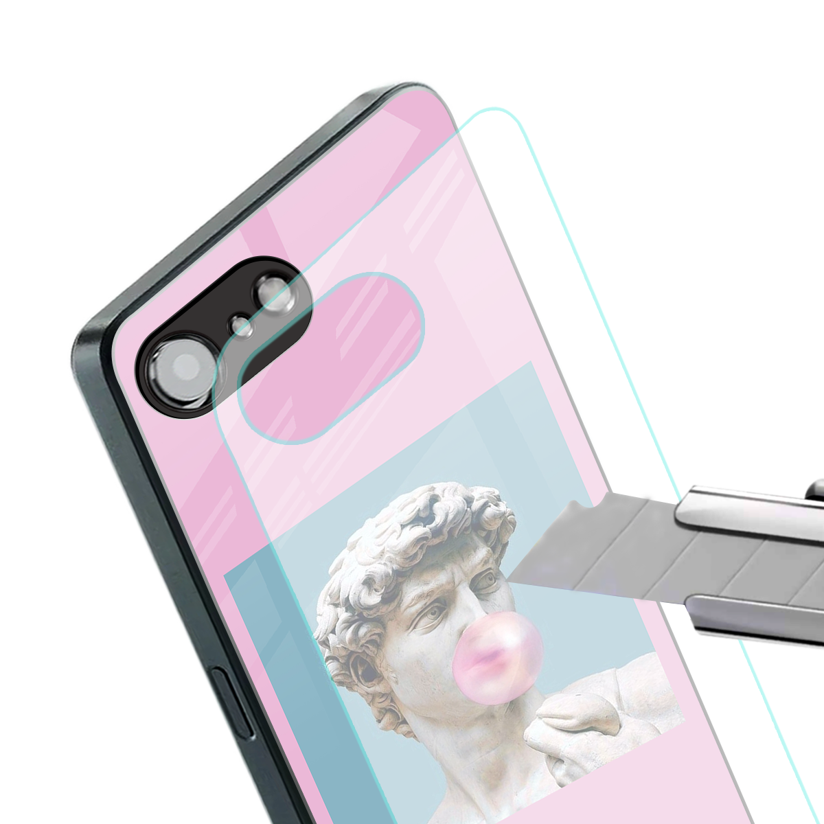 dope david michelangelo back phone cover | glass case for iphone 16e