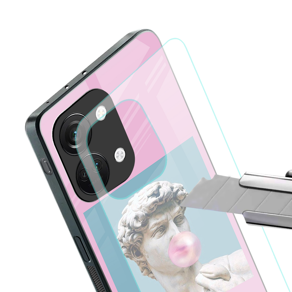 dope david michelangelo back phone cover | glass case for oneplus nord 3
