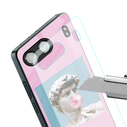 dope david michelangelo back phone cover | glass case for oneplus nord 4
