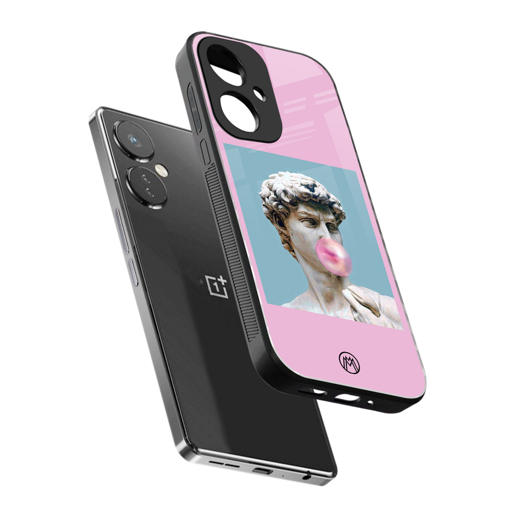 dope david michelangelo back phone cover | glass case for oneplus nord ce 3
