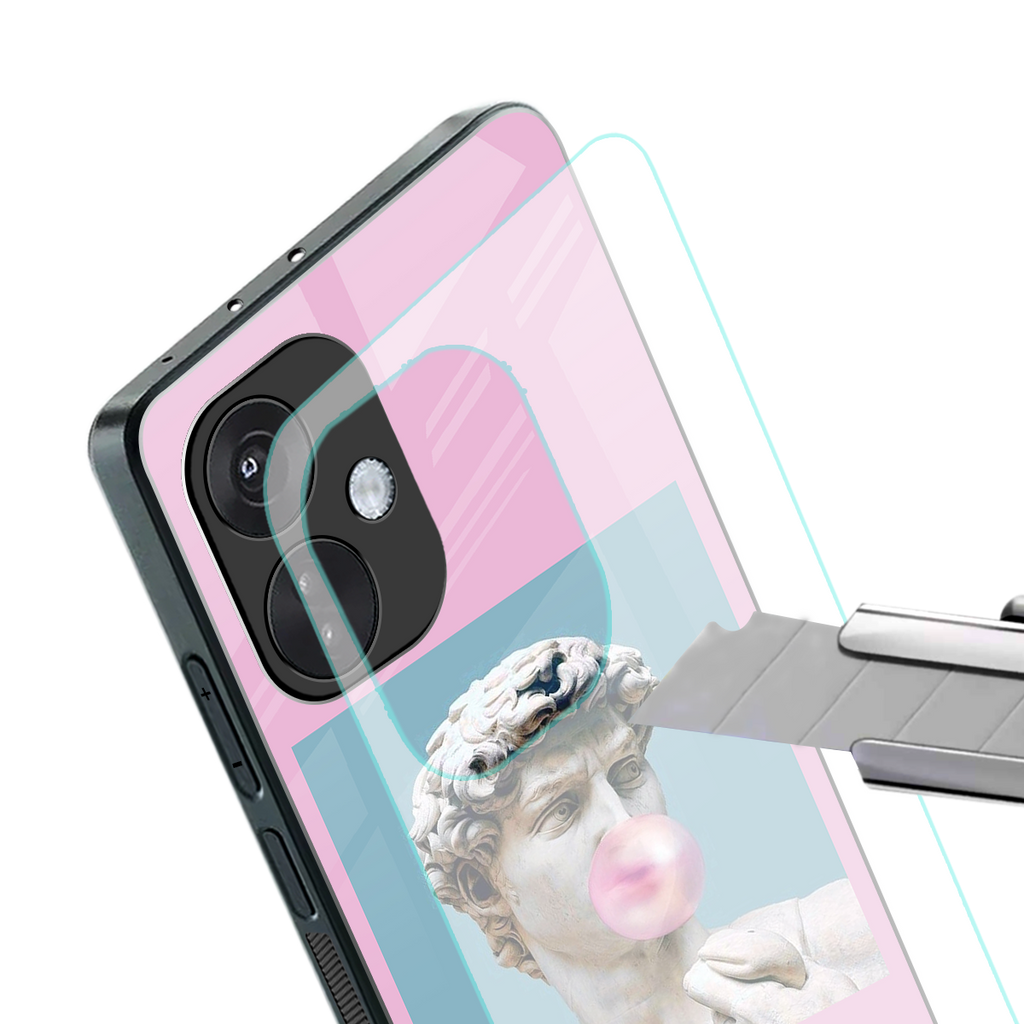 dope david michelangelo back phone cover | glass case for oneplus nord ce 3