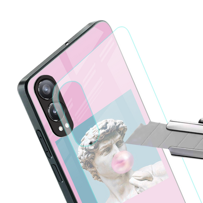 dope david michelangelo back phone cover | glass case for oneplus nord ce 4 lite