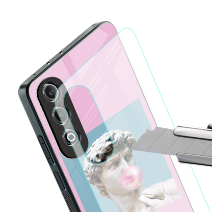 dope david michelangelo back phone cover | glass case for oneplus nord ce 4