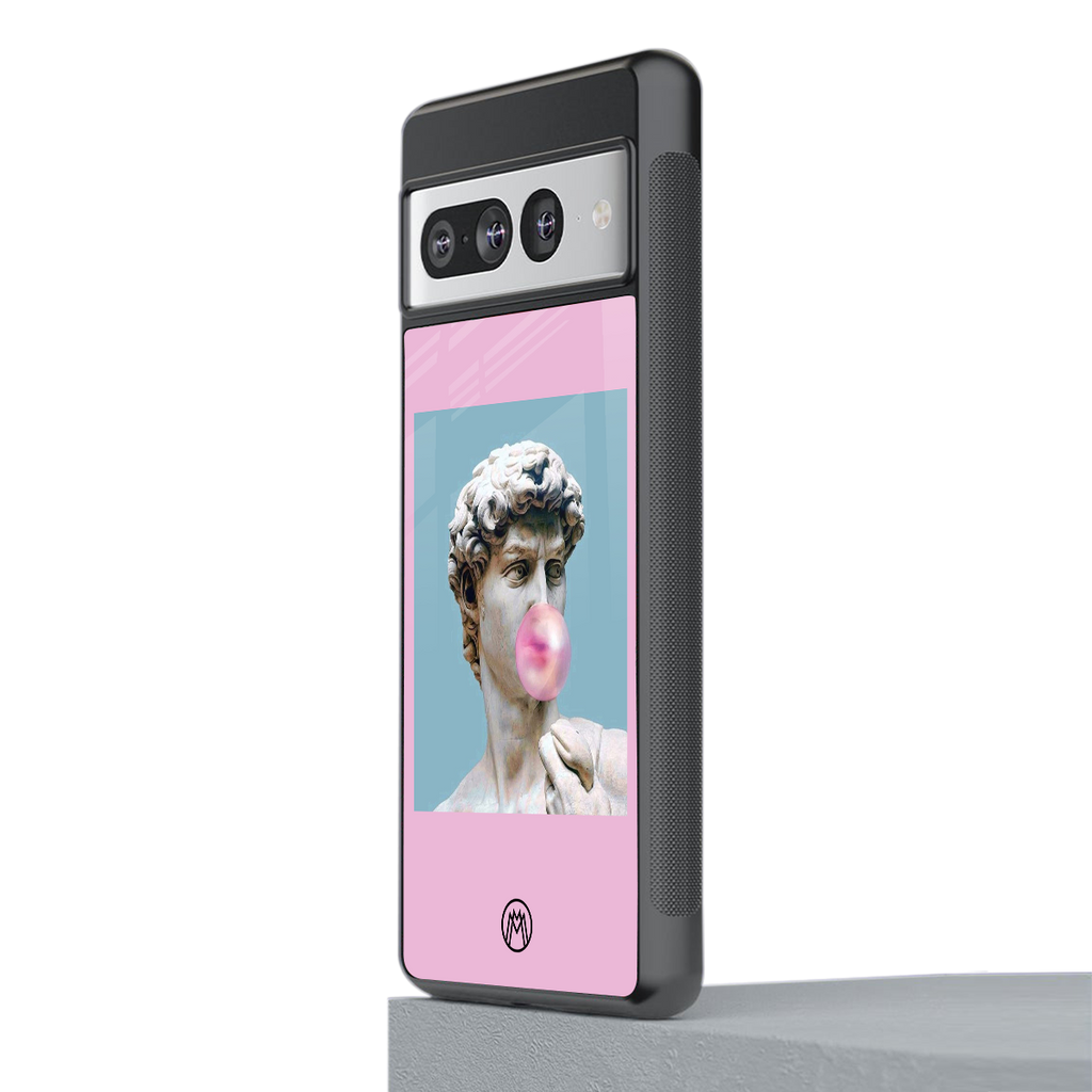 dope david michelangelo back phone cover | glass case for google pixel 7 pro