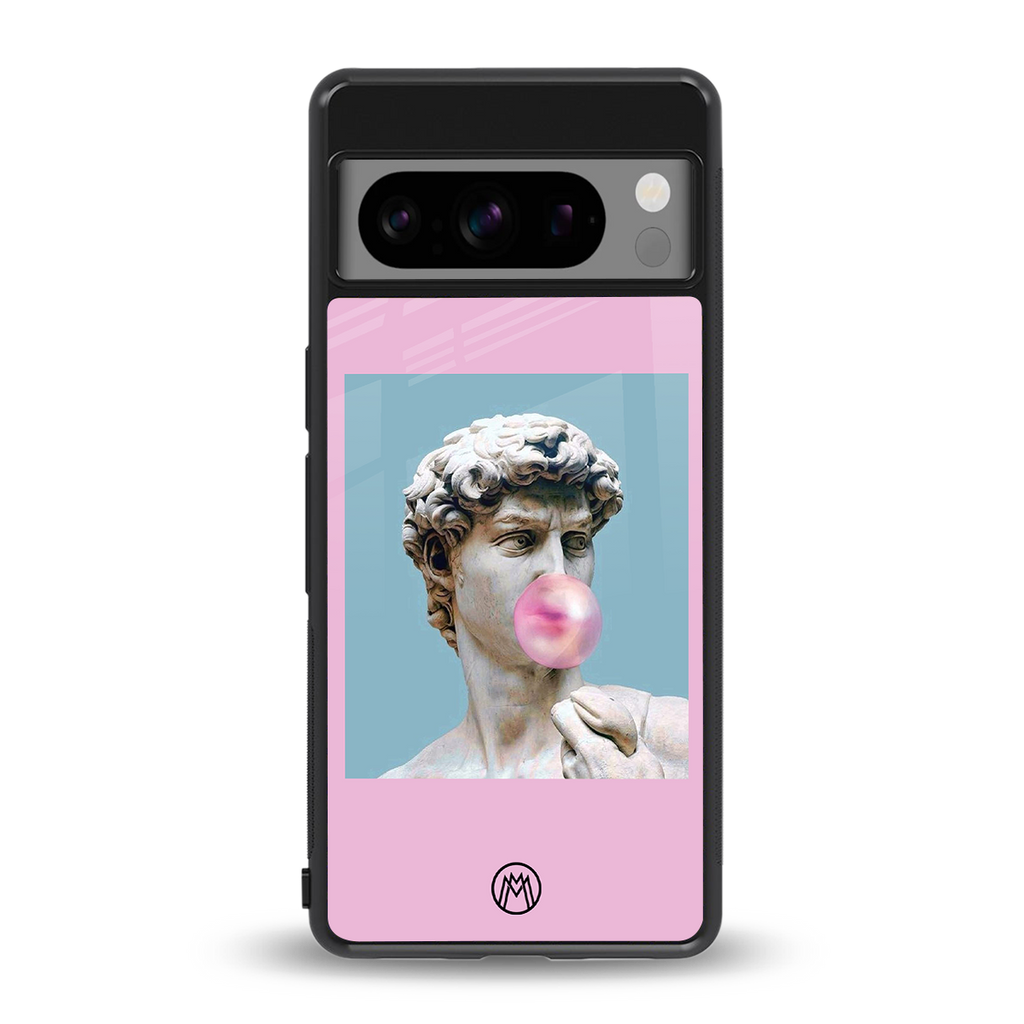 dope david michelangelo back phone cover | glass case for google pixel 8 pro