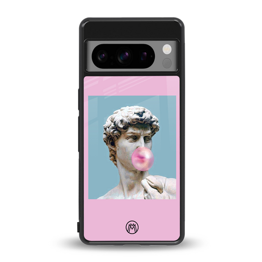 dope david michelangelo back phone cover | glass case for google pixel 8 pro