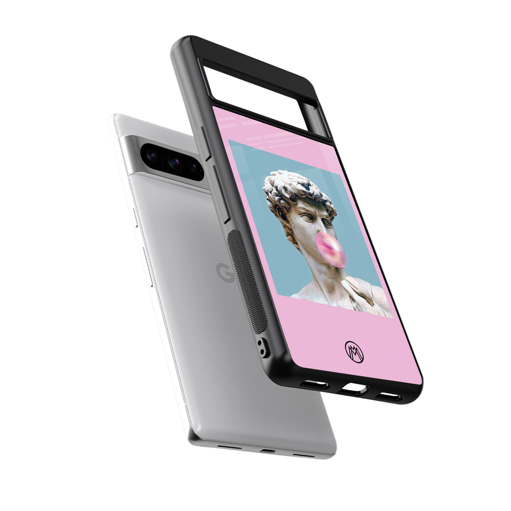 dope david michelangelo back phone cover | glass case for google pixel 8 pro