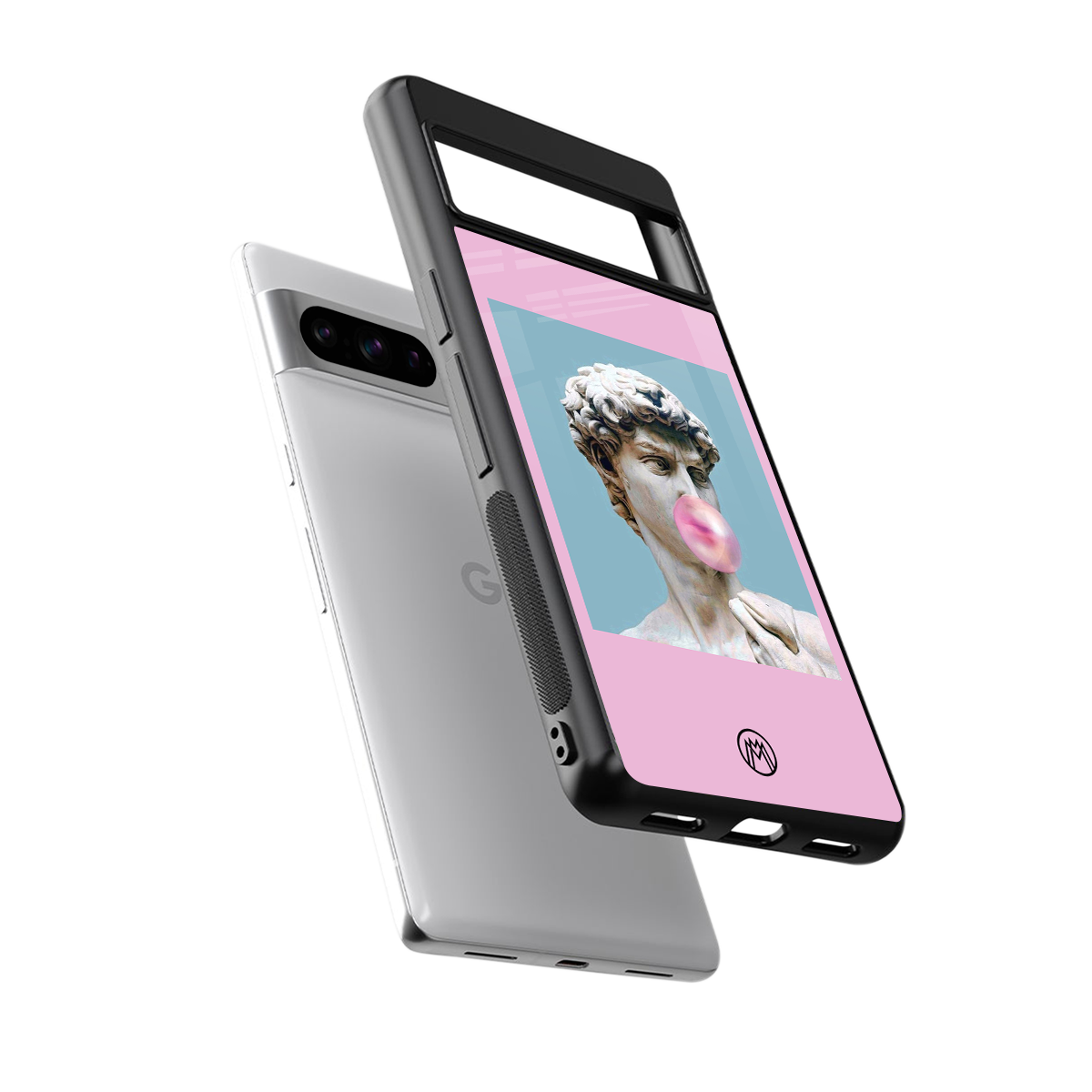 dope david michelangelo back phone cover | glass case for google pixel 8 pro
