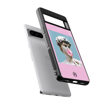 dope david michelangelo back phone cover | glass case for google pixel 8 pro