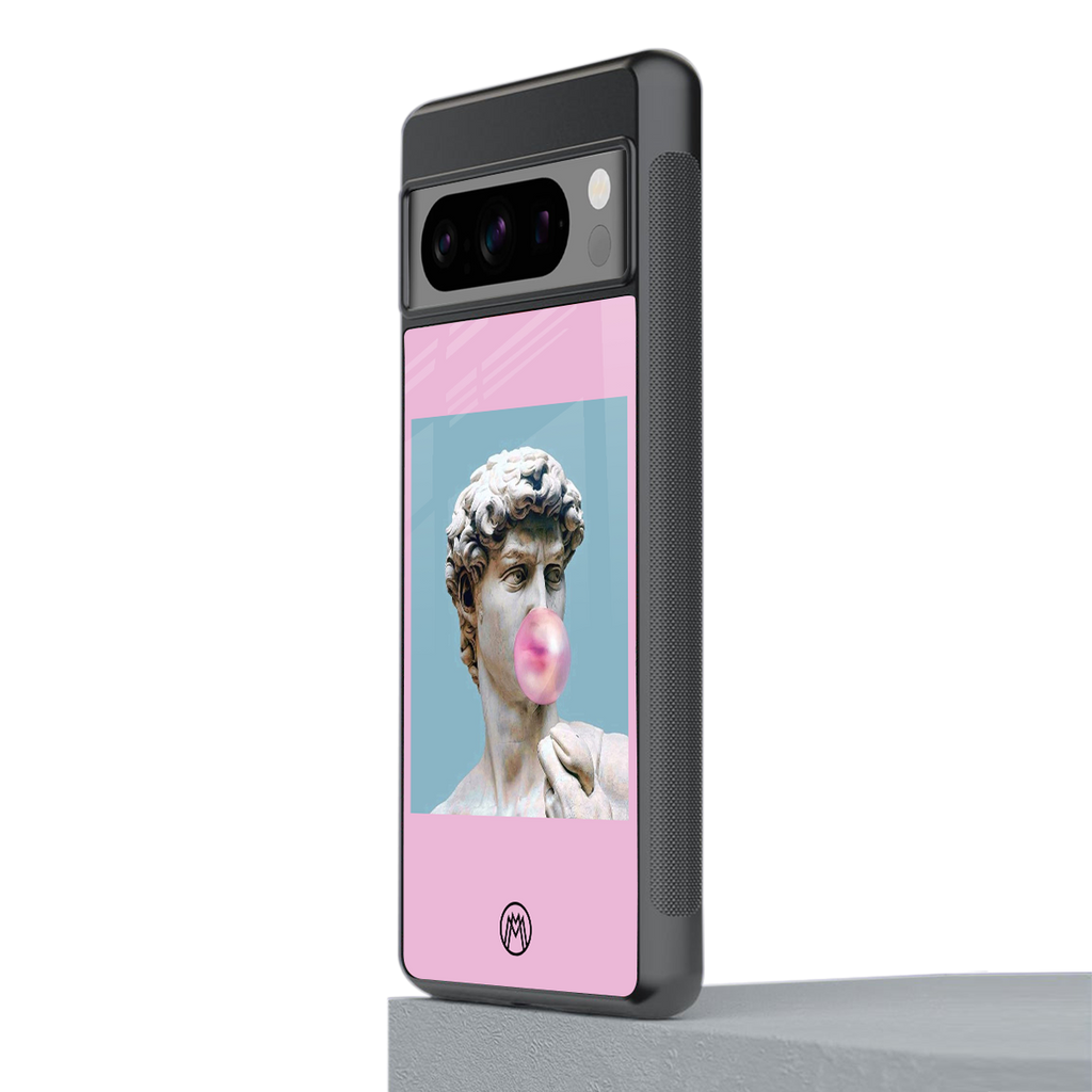 dope david michelangelo back phone cover | glass case for google pixel 8 pro