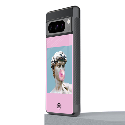 dope david michelangelo back phone cover | glass case for google pixel 8 pro