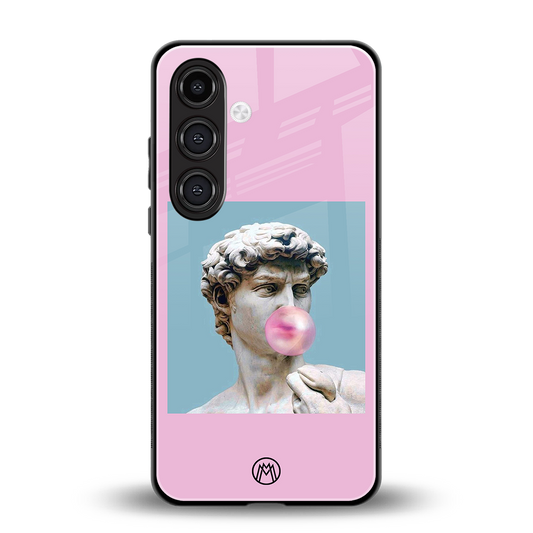 dope david michelangelo back phone cover | glass case for samsung galaxy s24 fe