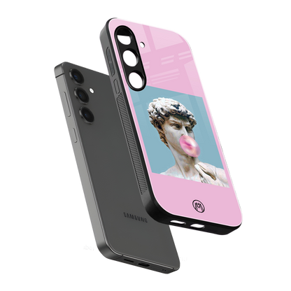 dope david michelangelo back phone cover | glass case for samsung galaxy s24 plus