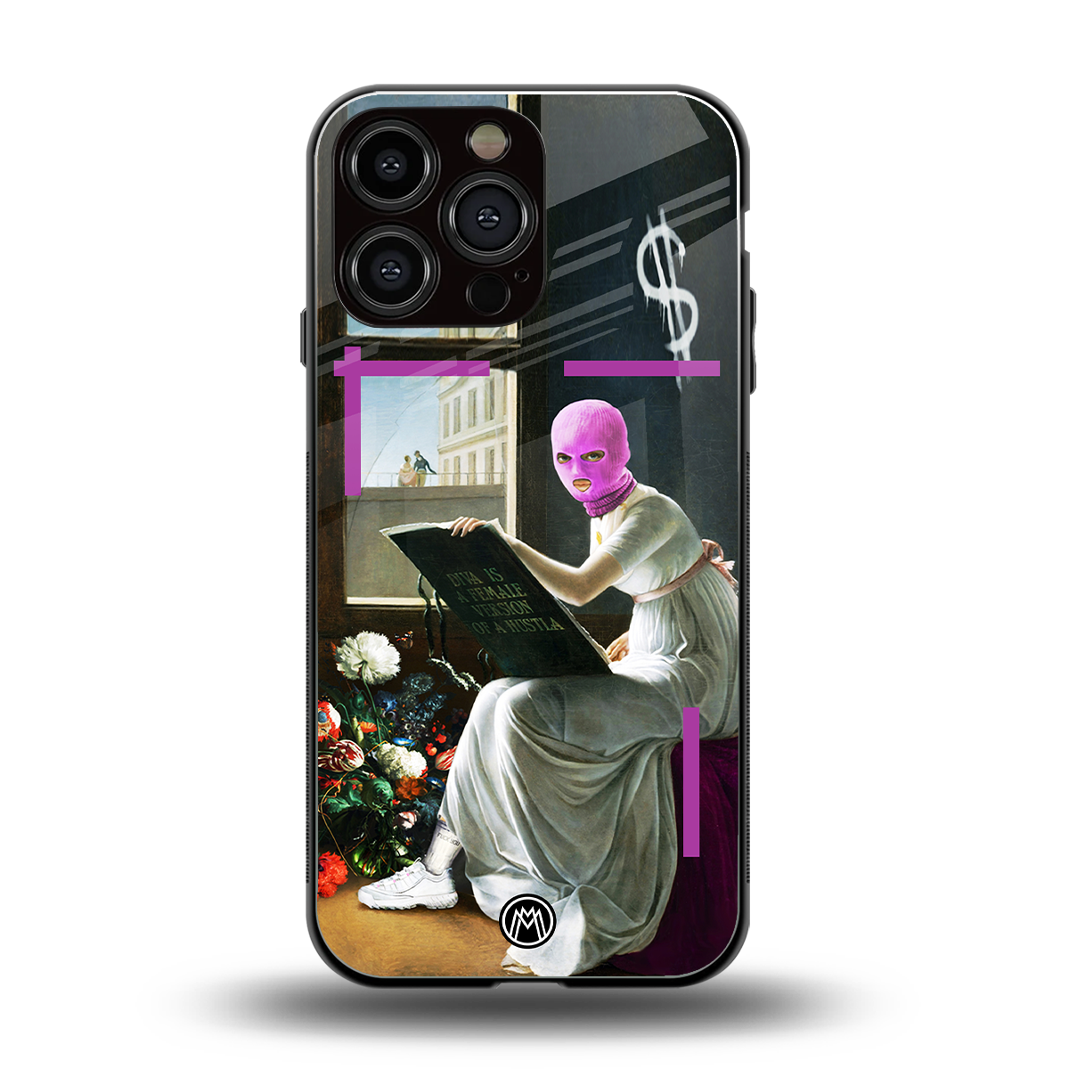 dope diva back phone cover | glass case for iphone 14 pro max