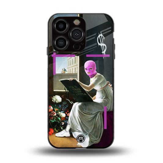 dope diva back phone cover | glass case for iphone 15 pro