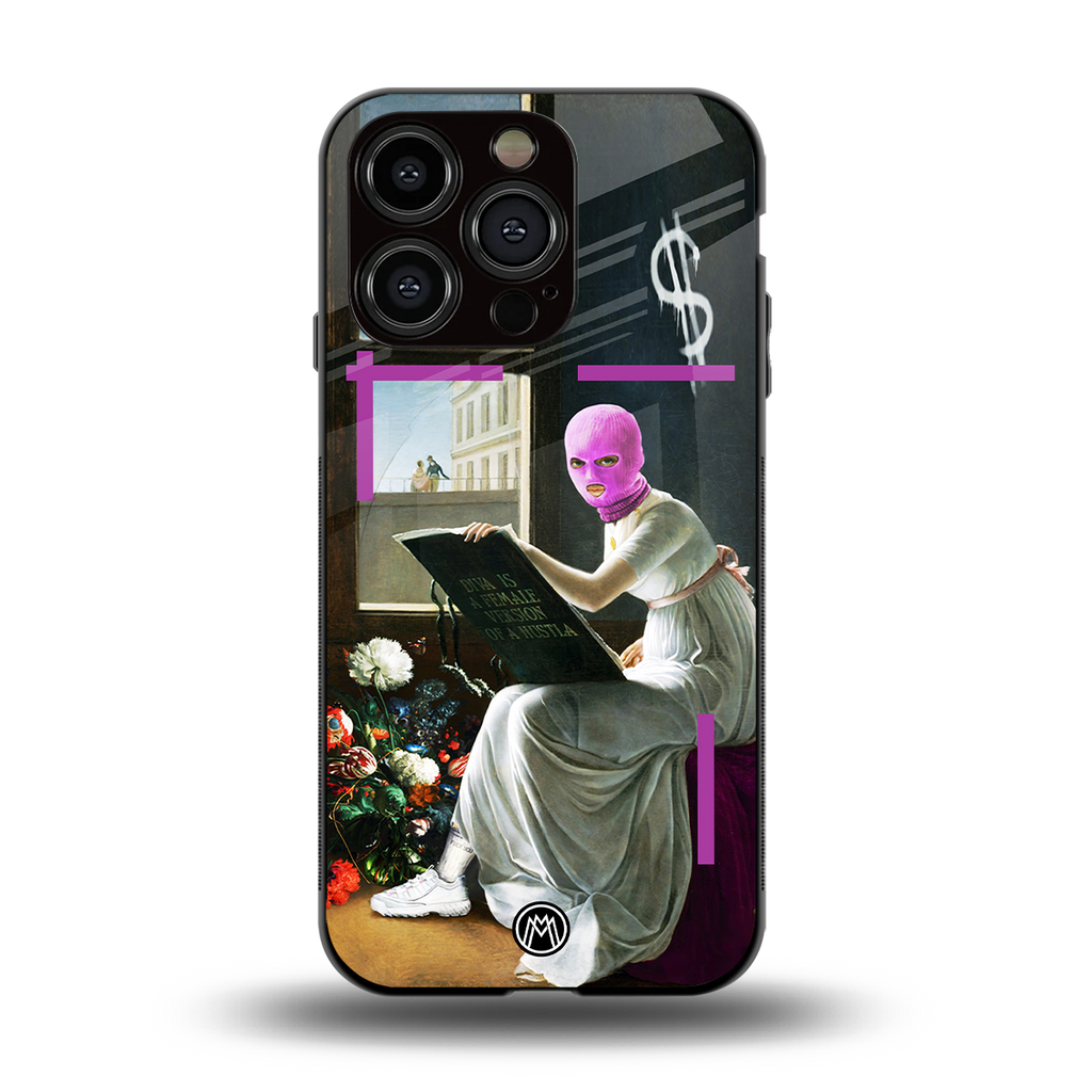 dope diva back phone cover | glass case for iphone 14 pro