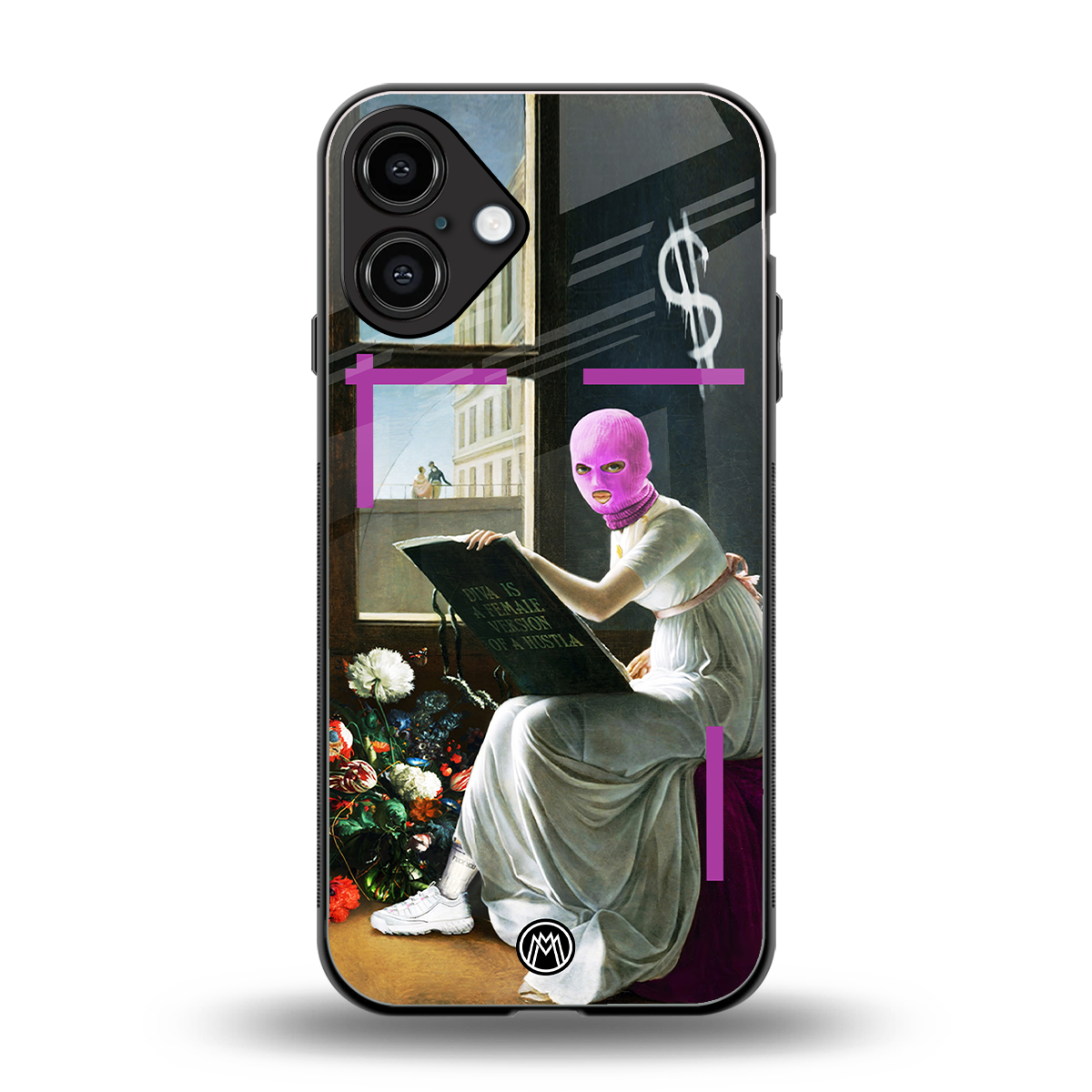 dope diva back phone cover | glass case for iphone 16 plus
