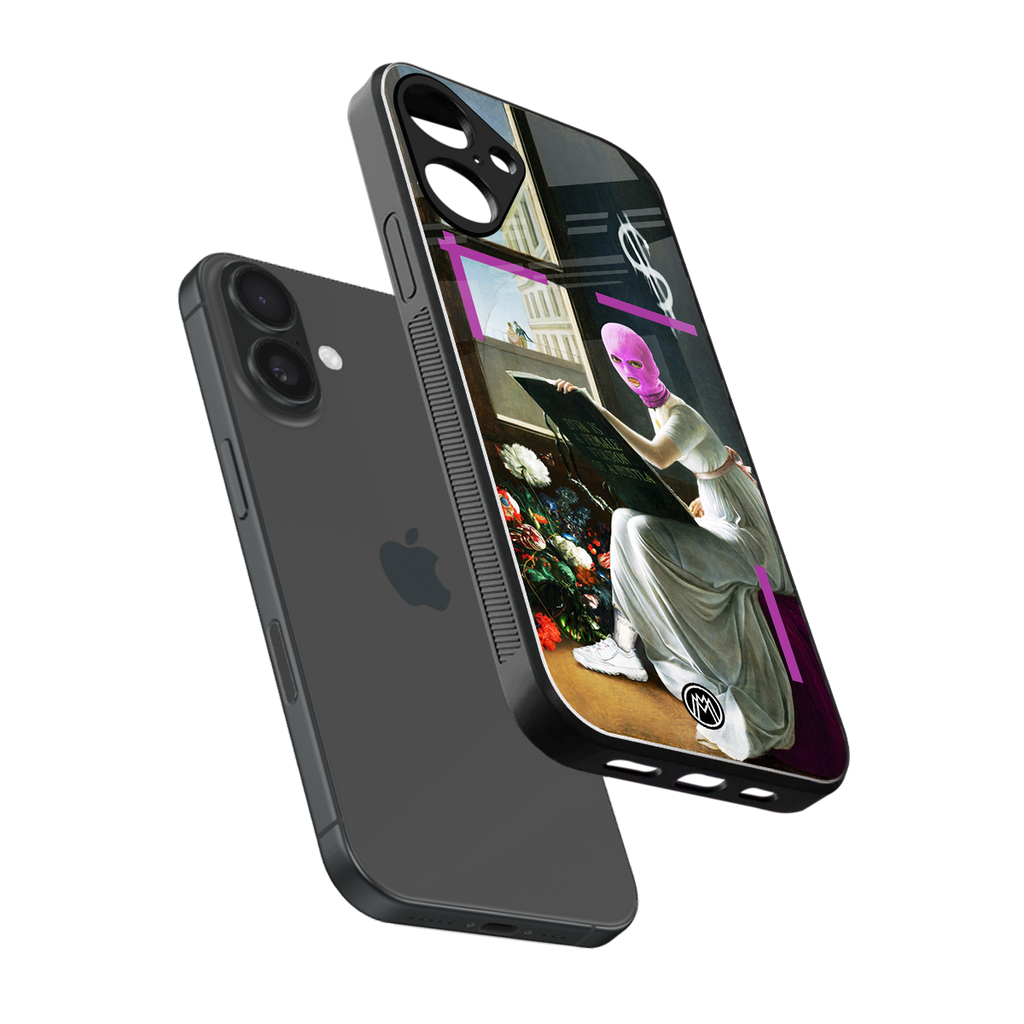 dope diva back phone cover | glass case for iphone 16 plus