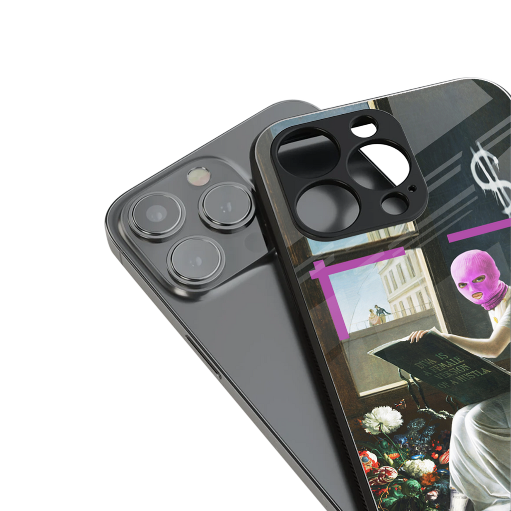 dope diva back phone cover | glass case for iphone 16 pro