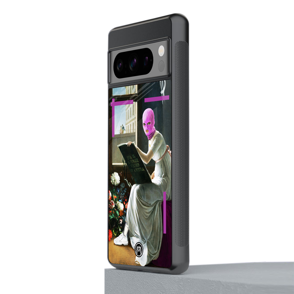 dope diva back phone cover | glass case for google pixel 8 pro